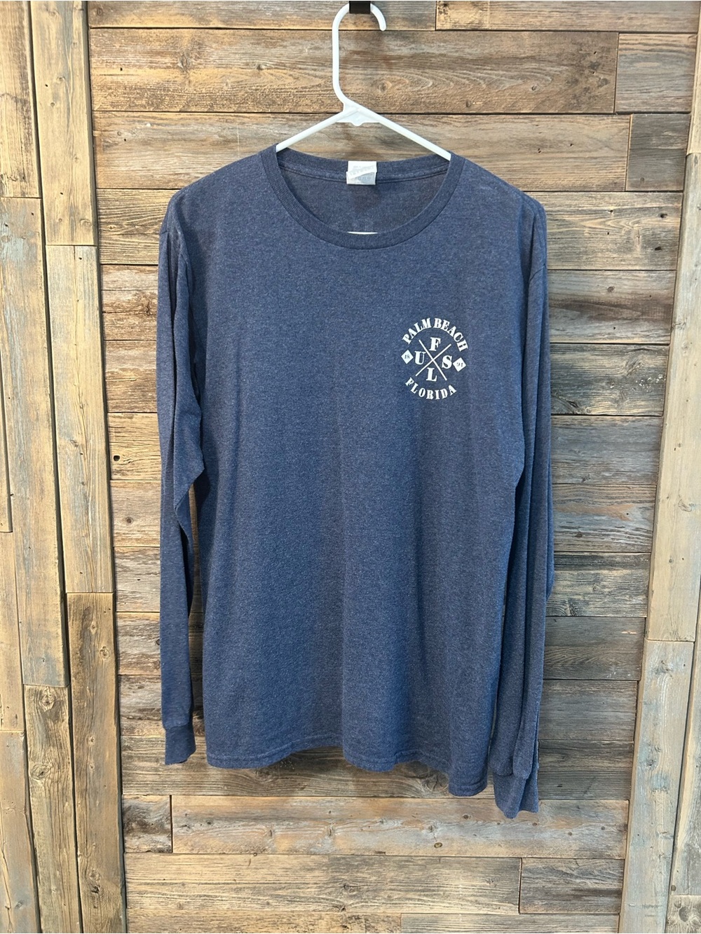 Palm Beach Florida Navy Long Sleeve Graphic Tee - size M